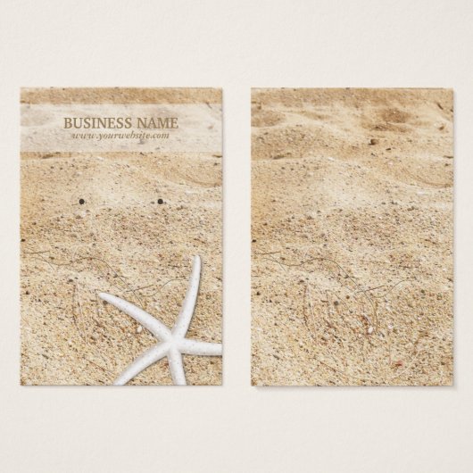 Stilvolle Beach & Starfish Earring Holder (Vorne & Hinten)