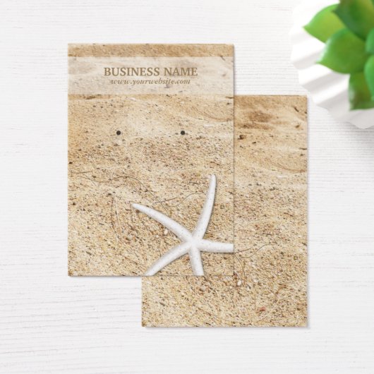 Stilvolle Beach & Starfish Earring Holder (Schreibtisch)