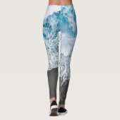 Stilvolle Beach Vibes Abstrakte Leggings (Rückseite)