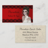 Stilvolle Beauty Salon und Wellness-Center Busines Visitenkarte (Vorne/Hinten)