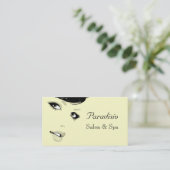 Stilvolle Beauty Salon und Wellness-Center Busines Visitenkarte (Stehend Vorderseite)