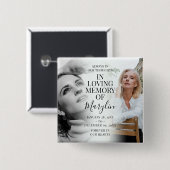 Stilvolle Beerdigungsdenkmal vor und nach dem Foto Button (Vorne & Hinten)