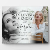 Stilvolle Beerdigungsdenkmal vor und nach dem Foto Fotoplatte (Vorderseite)