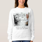 Stilvolle Beerdigungsdenkmal vor und nach dem Foto Sweatshirt (Vorderseite)