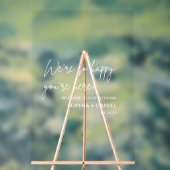 Stilvolle Begrüßung Acrylschild (Neutral)