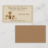 Stilvolle Beige Labrador Canine Dog Training Pet Visitenkarte (Vorne/Hinten)