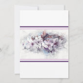 Stilvolle bemalte Blume Bridal Dusche Einladung (Rückseite)