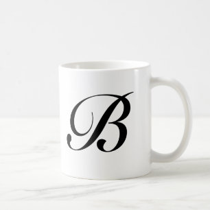 Stilvolle benutzerdefinierte eigene Initialen Mono Kaffeetasse