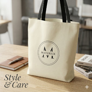 Stilvolle benutzerdefinierte Initialen-Name Tote B Tasche