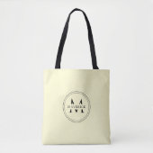 Stilvolle benutzerdefinierte Initialen-Name Tote B Tasche (Vorderseite)