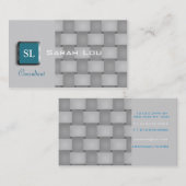 Stilvolle Berater-Visitenkarte Visitenkarte (Vorne/Hinten)