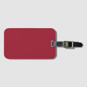 Stilvolle Berry Pink Gepäckmarke mit Single Side Gepäckanhänger (Vorderseite (Horizontal))