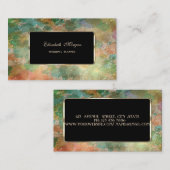 Stilvolle Berufliche Aquarellabstriche, Rahmen Visitenkarte (Vorne/Hinten)