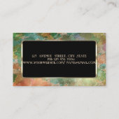 Stilvolle Berufliche Aquarellabstriche, Rahmen Visitenkarte (Rückseite)