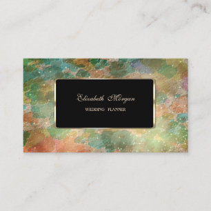 Stilvolle Berufliche Aquarellabstriche, Rahmen Visitenkarte