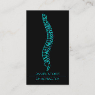 Stilvolle Berufliche Chiropraktor Backbone Xray Visitenkarte