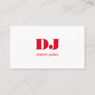 Stilvolle Berufliche DJ Business Card Visitenkarte
