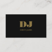 Stilvolle Berufliche DJ Business Card Visitenkarte (Vorderseite)