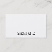 Stilvolle Berufliche Einfache Vorlage Modernes Des Visitenkarte (Vorderseite)