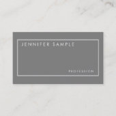 Stilvolle berufliche elegante Farbmoderner Entwurf Visitenkarte (Vorderseite)