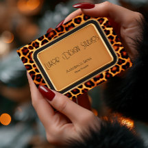 Stilvolle Berufliche Erstplatine Leopard Print