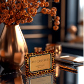 Stilvolle Berufliche Erstplatine Leopard Print Visitenkarte