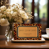 Stilvolle Berufliche Erstplatine Leopard Print Visitenkarte