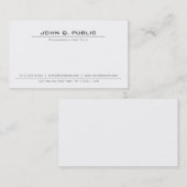 Stilvolle Berufliche Klassik Elegant Klug Schlicht Visitenkarte (Vorne/Hinten)