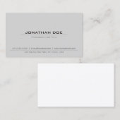 Stilvolle Berufliche Klassik Elegant Klug Schlicht Visitenkarte (Vorne/Hinten)