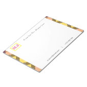 Stilvolle Berufliche Skriptbezeichnung Monogram Ta Notizblock (angewinkelt)