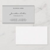 Stilvolle Berufliche Skripte Elegant Einfach Schli Visitenkarte (Vorne/Hinten)