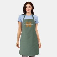 Stilvolle Beschriftung Monogram rauchen grün moder