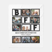 Stilvolle BESTE FREUNDIN Best Friends Forever 9 Fo Fleecedecke (Vorderseite)