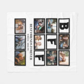 Stilvolle BESTE FREUNDIN Best Friends Forever 9 Fo Fleecedecke (Vorderseite (Horizontal))