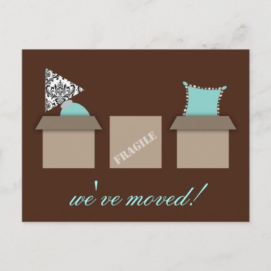 Stilvolle bewegte Boxen Bewegende Ankündigung Post (Vorderseite)