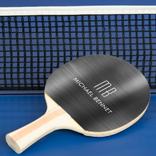 Stilvolle Bezeichnung für das Schwarze Metallic Mo Tischtennis Schläger