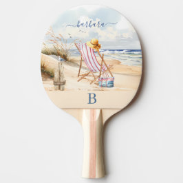 Stilvolle Bezeichnung für das Watercolor Beach Oce Tischtennis Schläger