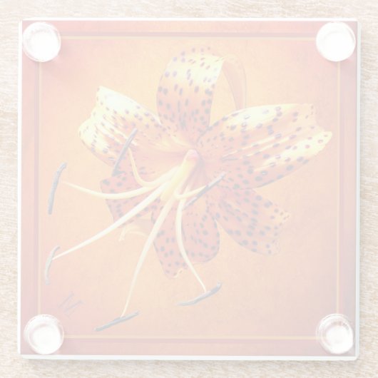 "Stilvolle Bibliotheks-" Glasuntersetzer (Rückseite)