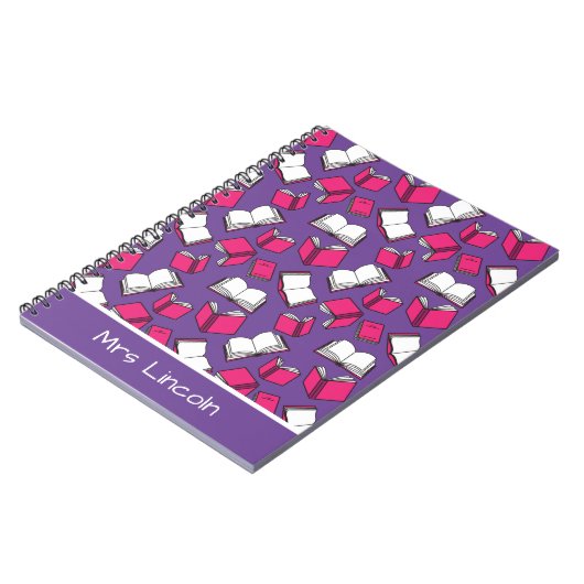 Stilvolle Bibliothekslehrer und Buchwürmer Notizblock (Linke Seite)