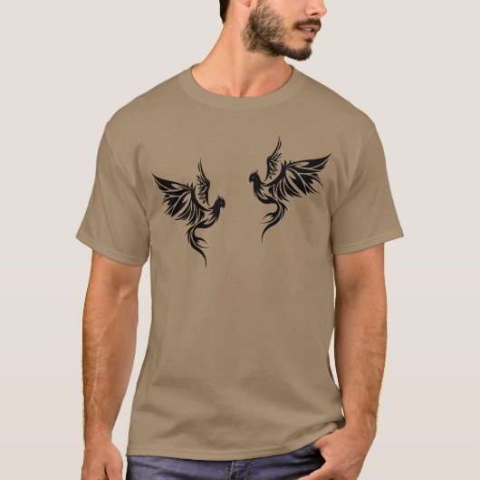 Stilvolle Bird-Freunde T-Shirt (Vorderseite)