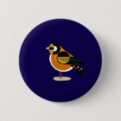 Stilvolle Bird-Taste - Eleganter Feathered Accent Button (Vorderseite)