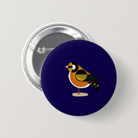 Stilvolle Bird-Taste - Eleganter Feathered Accent Button (Vorne & Hinten)