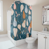 Stilvolle Birne nahtlos Muster in skandinavischer Duschvorhang (Beispiel)