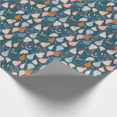 Stilvolle Birne: Skandinavisches dunkles Muster Geschenkpapier (Ecke)