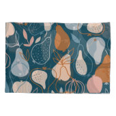 Stilvolle Birne: Skandinavisches dunkles Muster Kissenbezug (Rückseite)