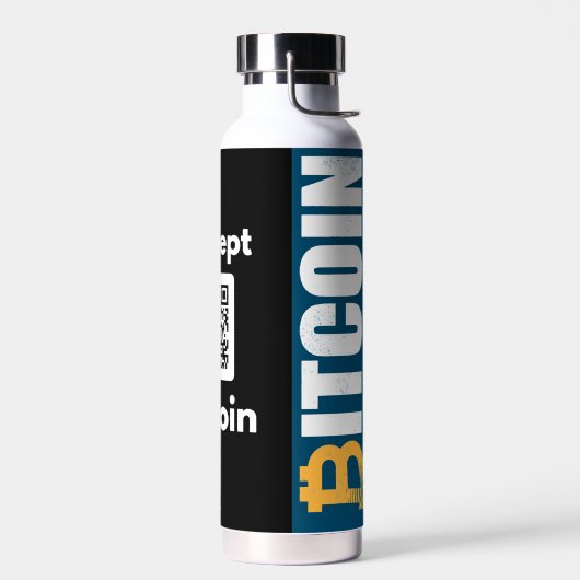 Stilvolle Bitcoin - Btc crypto Water Flasche (Links)