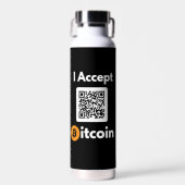 Stilvolle Bitcoin - Btc crypto Water Flasche (Vorne)