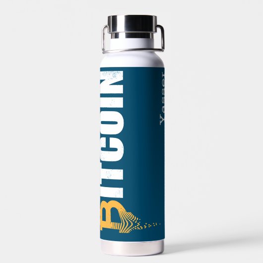 Stilvolle Bitcoin - Btc crypto Water Flasche (Rückseite)