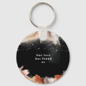 Stilvolle Black Alcohol Orange Tinte Danke für Ihr Schlüsselanhänger (Rückseite)