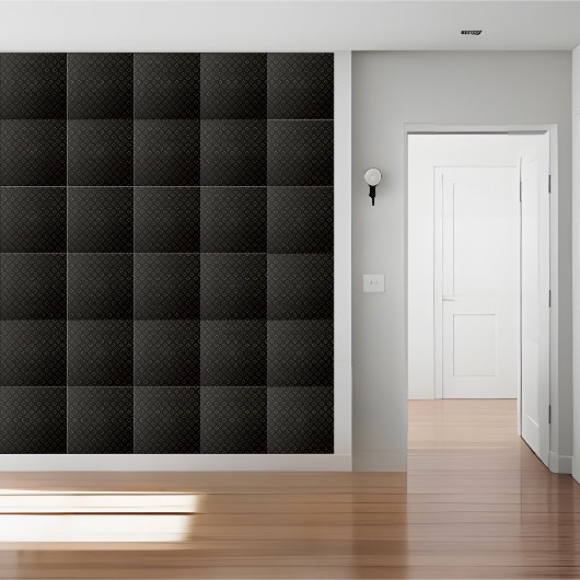 Stilvolle Black and Gold Diamond Tile Fliese